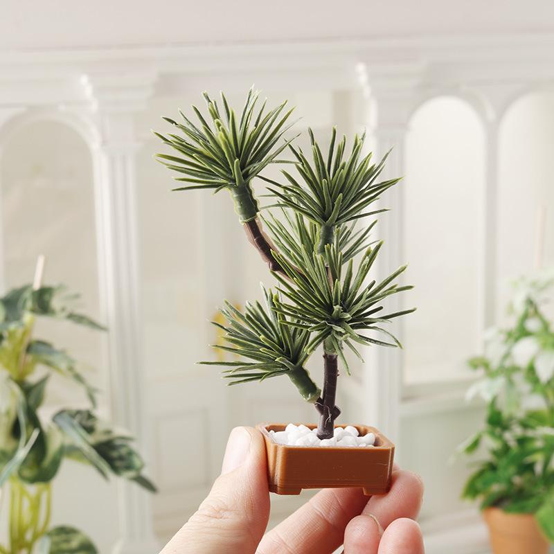 Bonsai Gardener - 1Pcs 1/12 인형 집 시뮬레이션 소나무